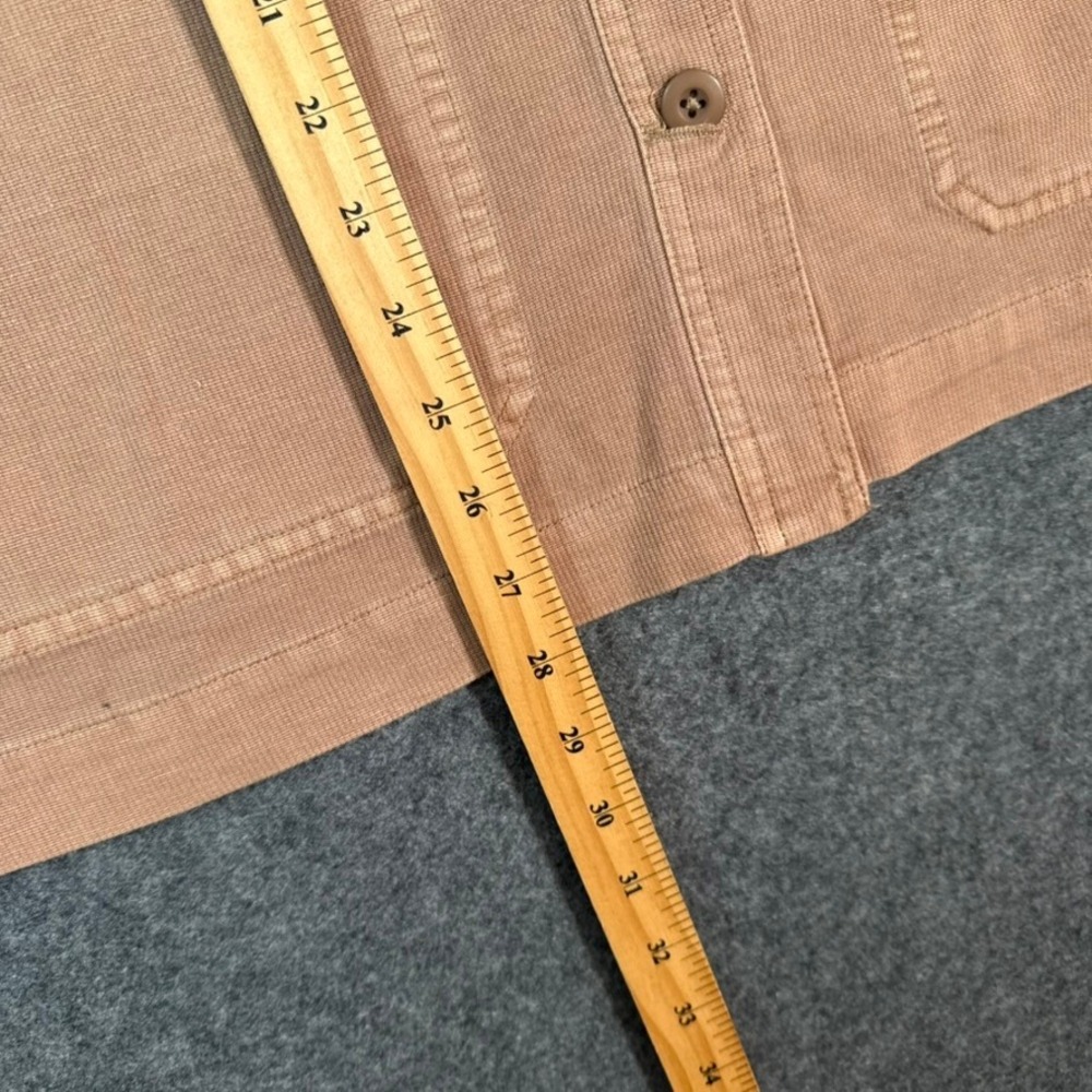 Kimes Ranch Cloverleaf Shirt Jacket Womens Tan Brown Long Sleeve Cotton XL NWT - Picture 10 of 13